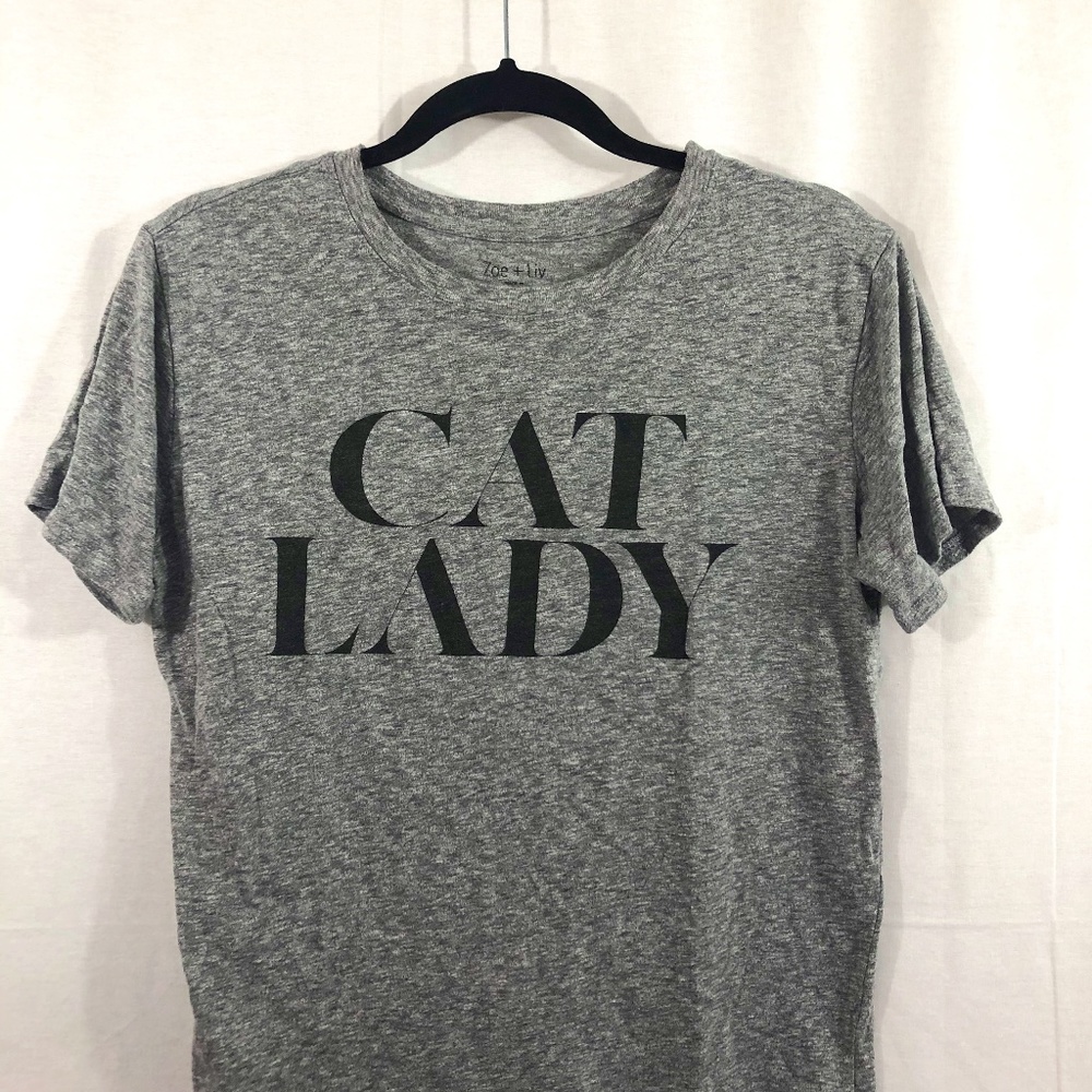 Women's Zoe + Liv Cat lady T-shirt